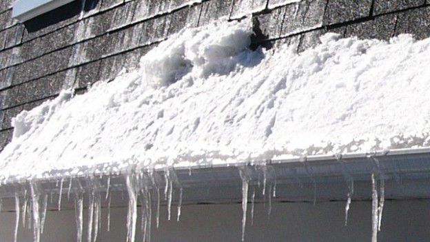 Over the course of a full Canadian winter, ice and snow buildups inside ...