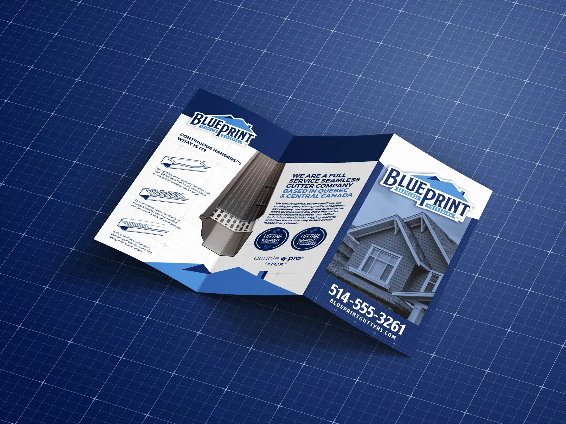 Blueprint – Tri-fold brochure