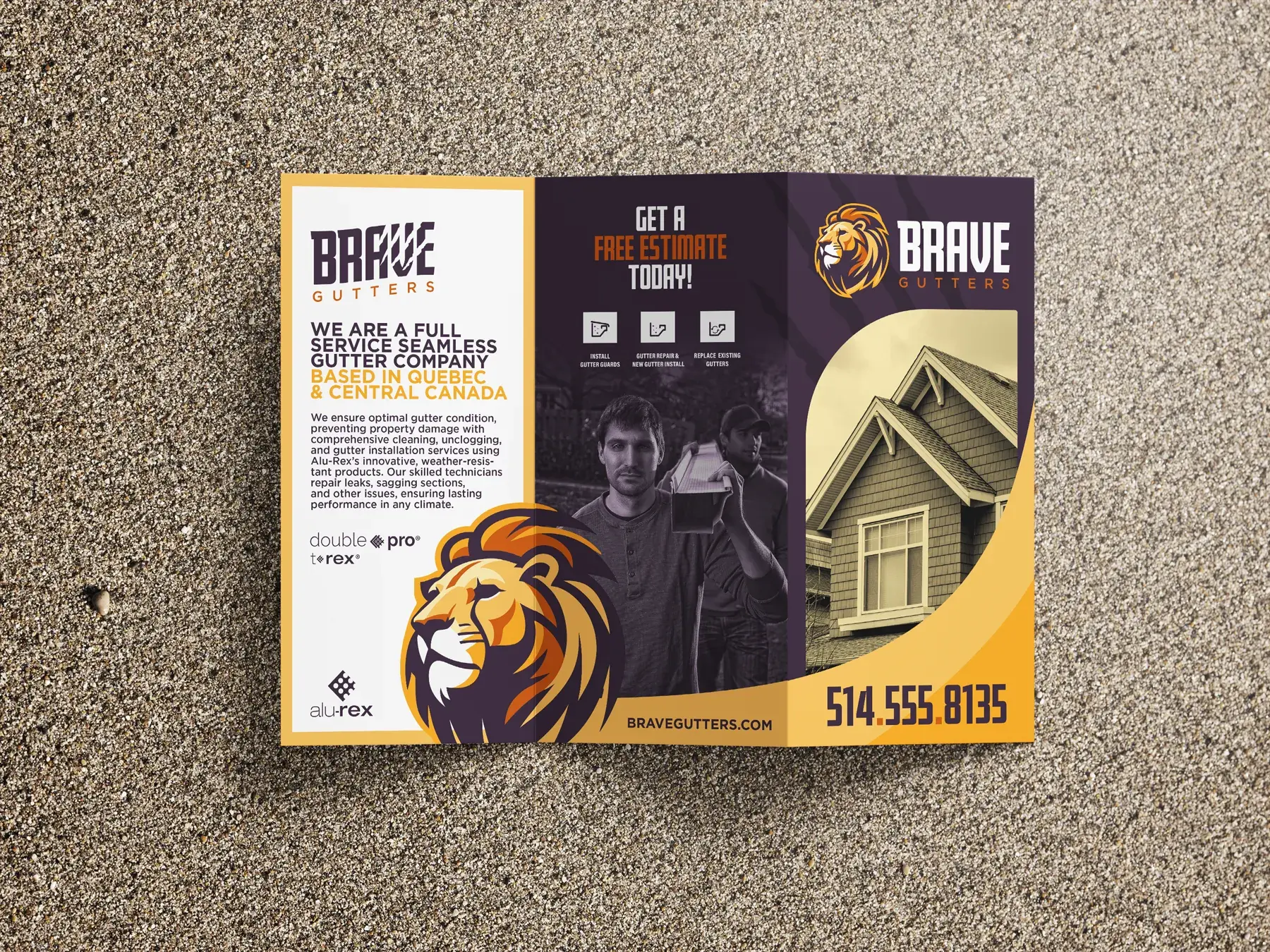 Brave Gutters – Tri-fold brochure