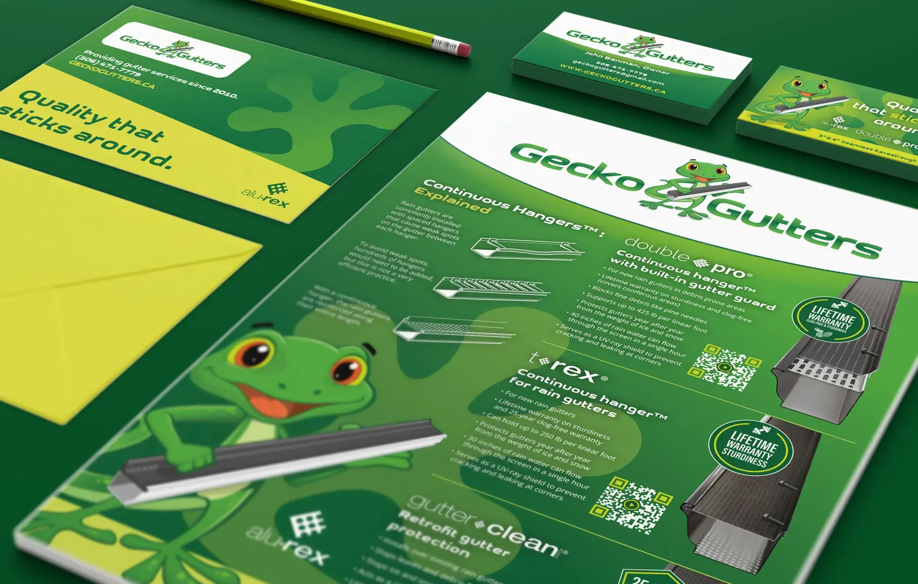 Gecko Gutters – Trousse de marque