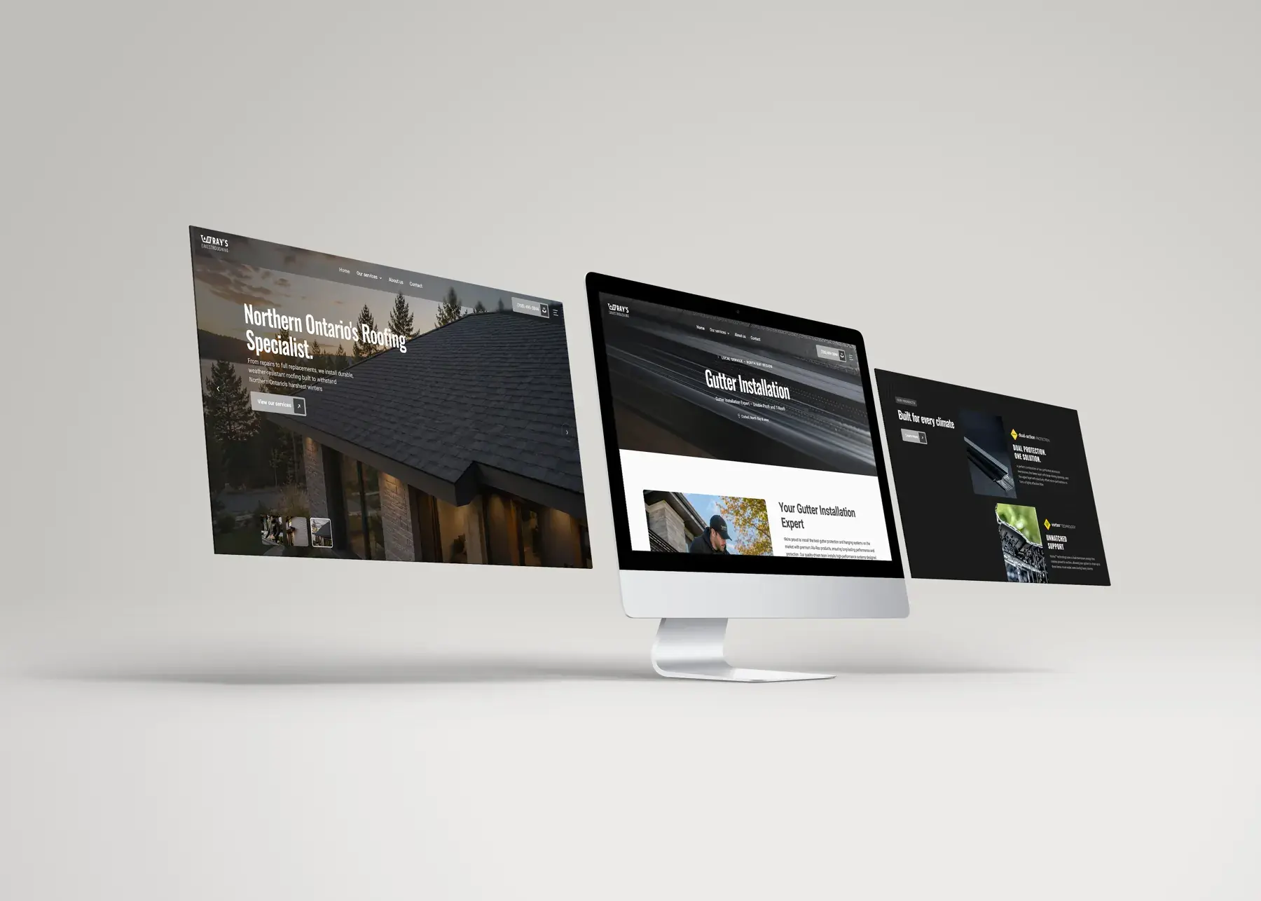 Roofing and gutter specialist, Northern Ontario – Website